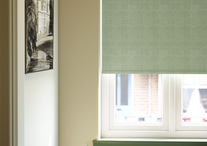 Modena (Blackout), Soft Green - Twist&Fit Roller Blind - Image 5